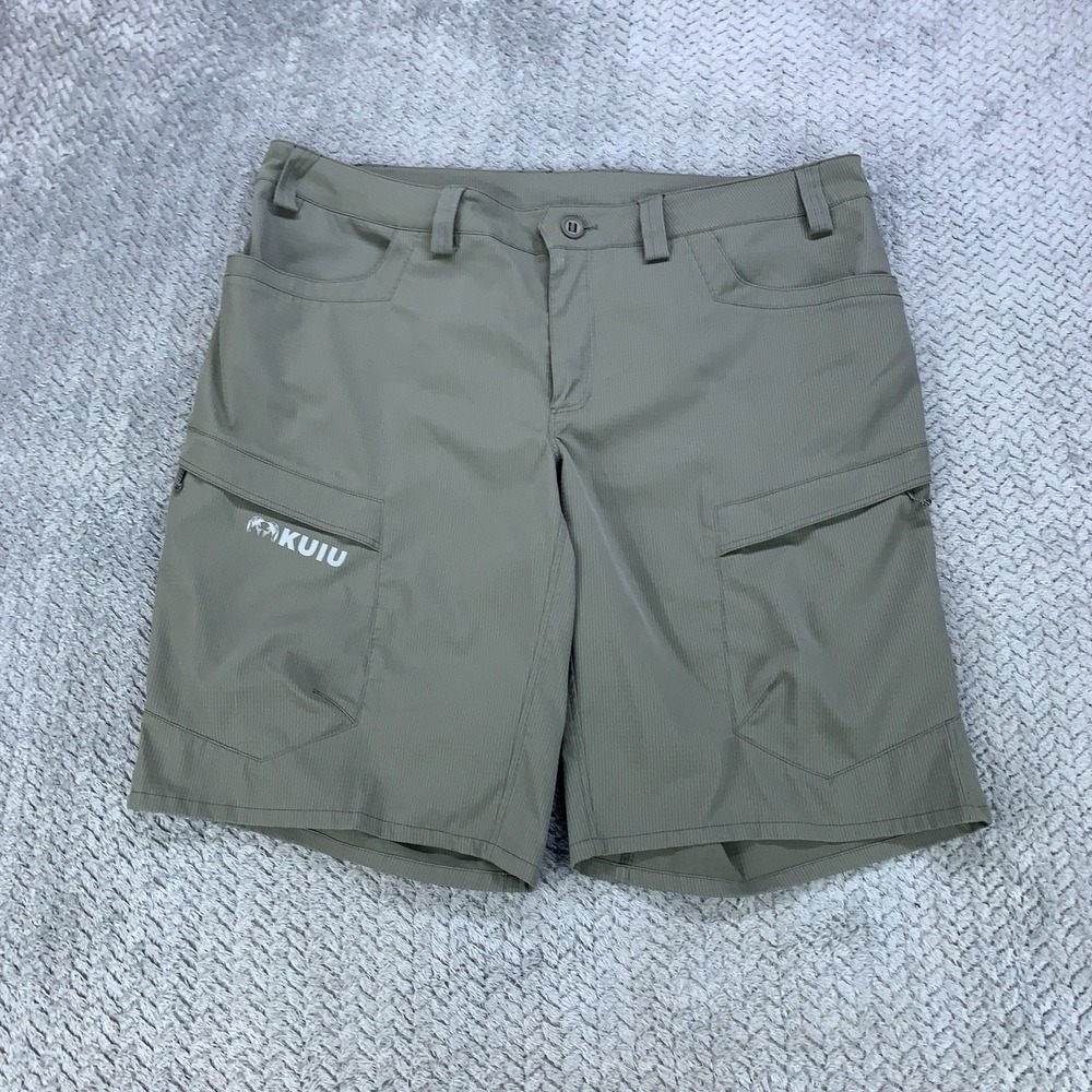 KUIU Tiburon Shorts Mens 42 Khaki Green Ripstop Cargo Hiking Hunting Outdoors